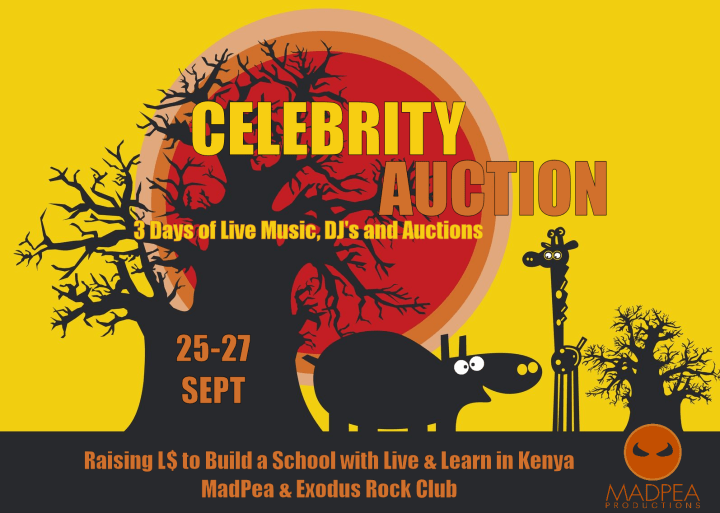 MadPea Celebrity Auction Poster