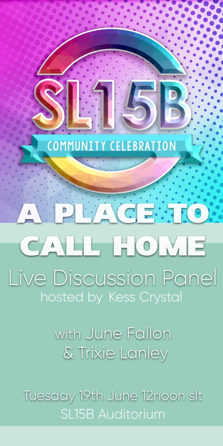 A Place to Call Home – Live Discussion at&nbsp;SL15B